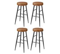 VASAGLE Lot de 4 Tabourets de Bar, en Similicuir, Hauteur d'Assise 76,2 cm