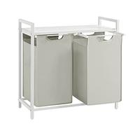 Panier à linge à compartiments avec étagère Boîte à linge Tissu Oxford