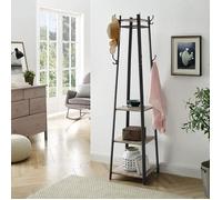 VASAGLE Porte-Manteaux, Vestiaire, Portant à vêtements, Cadre en Acier, Style Industriel, Grège LCR080B02