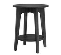 VASAGLE Table d'Appoint, Table de Chevet pour Petits Espaces avec Étagère Inférieure, Salon, Style Moderne, Noir LET283T22