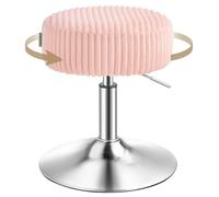 VASAGLE Tabouret de Maquillage, Réglable en Hauteur, Pivotant à 360 Degrés