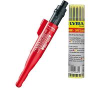vasalat 101168335_101168336 LYRA DryLED Lot de 13 marqueurs à pointe profonde en graphite Rouge