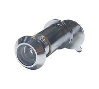 VASALAT 1182 AN CHROMED W.C Butée de porte en laiton chromé Ø 14 mm Grand angle 170° TS 25-45 mm