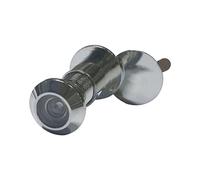 VASALAT 1274 ANG-12-JC-CROMO Butée de porte en laiton chromé Ø 12 mm Grand angle 170° TS 20-30 mm