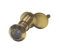 VASALAT 4043 Butée de porte Ø 12 mm, grand angle 200°, TS 55-75 mm, laiton poli,