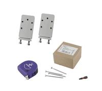 vasalat Connecteur HVP avec sécurité d'excavation 40 x 70 x 12 mm - 2 connecteurs en bois invisibles - Idéal comme connecteur de poutres avec 50 vis Spax T-Star plus & 1 embout TX20