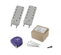 vasalat Connecteur HVP avec sécurité d'excavation 60 x 140 x 12 mm - 2 connecteurs en bois invisibles - Idéal comme connecteur de poutres avec 50 vis Spax T-Star plus et 1 embout TX20