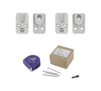 vasalat HVP Connecteur pour charges lourdes 25 x 40 x 12 mm - 2 connecteurs à bois invisibles - Idéal comme connecteur de poutres avec 50 vis Spax T-Star plus et 1 embout TX20