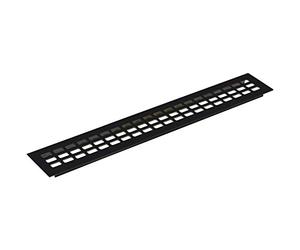 Vasalat Luftgitter 1000x60,AL schwarz elox Grille d'aération en Aluminium Ventilation, Noir, 1000 x 60 mm