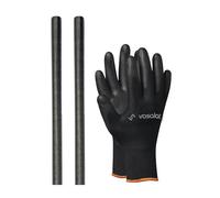 vasalat Tige filetée M18 1000 mm en acier inoxydable A2-70 - Tige filetée avec filetage extérieur DIN 976-1 - Tige métallique de qualité supérieure avec filetage - Lot de 2