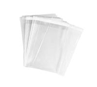 VASANA Lot de 100 sacs en cellophane transparents refermables en polypropylène 11,4 x 14,9 cm - Transparents - Auto-scellants - Stockage des aliments, emballage cadeau, arts et travaux manuels