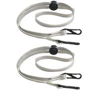 VASANA Lot de 2 cordons de menton amovibles coupe-vent avec clip de fermeture à ressort pour la pêche, le bateau, le golf