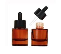 VASANA Lot de 2 flacons compte-gouttes en verre épais - 30 ml - Pour huiles essentielles, huiles essentielles, étanches - Avec couvercles compte-gouttes - Flacons d'échantillons de parfum, d'essence,