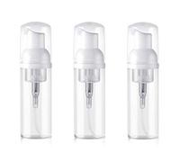 VASANA Lot de 3 distributeurs de mousse vides en plastique transparent pour produits cosmétiques et nettoyants