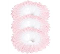 VASANA Lot de 4 colliers en dentelle pour bouquet de mariée - Accessoires de bricolage pour magasin de fleurs, fournitures de décoration de fête de mariage (rose)