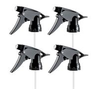 VASANA Lot de 4 flacons pulvérisateurs en plastique - Pièce de rechange anti-fuite - Tête de pulvérisation robuste - Buse de déclenchement de rechange pour bouteilles de 28 à 400 bouteilles de 453,6 g