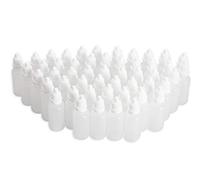 VASANA Lot de 50 flacons compte-gouttes vides de20 ml en plastique souple avec bouchons à visser et bouchons pour huile essentielle, échantillon de liquide, réactif cosmétique