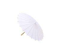 Vasara Pare-soleil blanc - Pai éventails en bois de bambou raphia chinois bon marché pour cadeaux de mariage invités 70 cm