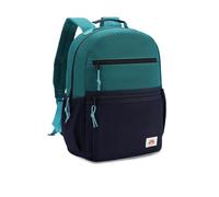 VASCHY Cartable Fille Garçon Primaire, Léger Sac à Dos Enfant 4 à 7 Ans pour Dossier A4 Multi-poches Résistant à l'Eau Bloc de Couleurs Sac d'École pour Scolaire Maternelle Voyage Vert Marine