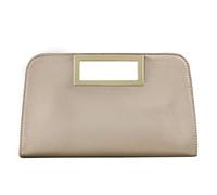 VASCHY Pochettes et Clutches Élégant Sac à Main Femme à Poignée Découpée en Cuir PU Sac Bandoulière avec Chaîne pour Mariage Soirée Parti, Doré Clair