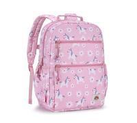 VASCHY Sac à Dos Enfant, Léger Cartable Fille Garçon Primaire 4 à 7 Ans pour Dossier A4 Multi-poches Résistant à l'Eau Sac d'École pour Scolaire Maternelle Voyage, Rose Licorne