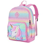 VASCHY Sac à Dos Enfant Léger Cartable Fille Garçon Primaire Maternelle 4-6 Ans Imperméable Mignon Sac à Dos Fille Garçon pour A4 Préscolaire Voyage avec Sangle de Poitrine, 127 licorne, Taille unique