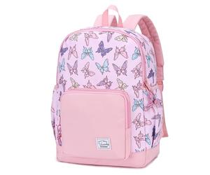 VASCHY Sac à Dos Enfant, Léger Mignon Cartable Filles Maternelle 4-6 Ans Sac a Dos Filles Imperméable pour A4 Dossier Préscolaire Voyage avec Sangle de Poitrine, Papillon Rose