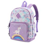 VASCHY Sac à Dos Enfants, Cartable Garçons Maternelle 4-6 Ans Mignon Léger Imperméable Sac a Dos Dinosaure Licorne pour A4 Dossiers Primaire Préscolaire avec Sangle de Poitrine, Licorne Violet, Taille