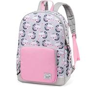 VASCHY Sac à Dos Enfants, Léger Mignon Cartable Filles Maternelle 4-6 Ans Sac a Dos Filles Imperméable pour A4 Dossier Préscolaire Voyage avec Sangle de Poitrine, Chat