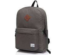 VASCHY Sac à Dos Scolaire, Léger Hydrofuge Sac à Dos Homme Cartable Femmes Enfants Garçon Loisirs pour Fille École Lycée Adolescents Collège Affaire Voyage, Gris, Taille unique, Sac à dos daypack