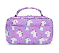 VASCHY Trousse Scolaire, Plumier Enfants Sac à Crayons Grande Capacité Pochette Organisateur Stylo avec 2 Compartiments Principal pour Collège, Travail, Bureau