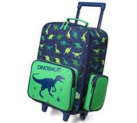 VASCHY Valise de Voyage à Main avec 2 Roues pour Enfants 52 x 35 x 17 cm, 31 litres, 133-Dinosaure Vert, 35 x 17 x 52 centímetros, Jolie Valise pour Enfants