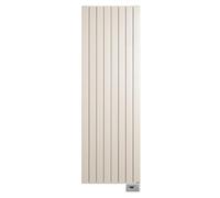 Vasco Viola V1L1-EL radiateur design électrique vertical avec lamelles 1200x433mm, 750W blanc 113370433120000009016-0000