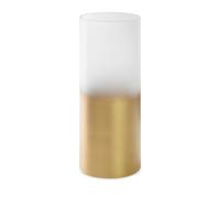 Vase 15x40 Blanca 7 verre d'art or blanc collection limitée Eurofirany