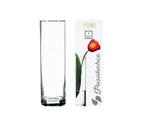 Vase 26.5 X 8 Cm Transparent Verre Decoration Maison Fleur