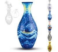 Vase 3D pour adultes, 160 pièces, puzzle incurvé 3D avec colonne d'eau, parfait pour présenter des fleurs réelles ou artificielles et des arrangements floraux (bateaux)