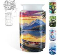Vase 3D pour adultes, puzzle de Noël de 162 pièces à faire soi-même, puzzle 3D avec colonne d'eau, idéal pour présenter des fleurs réelles ou artificielles et des arrangements floraux (bateau)