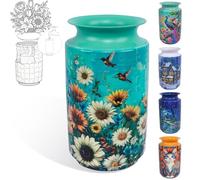 Vase 3D pour adultes, puzzle de Noël de 162 pièces à faire soi-même, puzzle 3D avec colonne d'eau, idéal pour présenter des fleurs réelles ou artificielles et des arrangements floraux (fleurs et