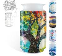Vase 3D pour adultes, puzzle de Noël de 162 pièces, puzzle 3D avec colonne d'eau, idéal pour présenter des fleurs réelles ou artificielles et des arrangements floraux (arbre de vie)