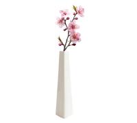 Vase à bourgeons en céramique Blanche - Grand Vase Conique à Tige Unique - Triangulaire décoratif pour la Maison - Centre de Table Floral pour Mariage et Bureau