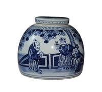 Vase à Fleurs, Bocal en céramique Bleu et Blanc Vintage, décoration Chinoise for la Maison Les compositions Florales