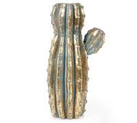 Vase à fleurs de cactus doré 41,5 cm