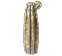 Vase à fleurs de cactus doré 47,5 cm