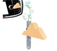 Vase à fleurs de voiture - Désodorisant réutilisable pour voiture, aromathérapie en bois, aromathérapie, parfum pour maison, camping-car, voiture, camionnette, homme, décoration d'intérieur esthétique