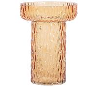 Vase à Fleurs Décoratif 20 cm Verre Retro Modern Design Orange Platania