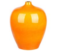 Vase à Fleurs Décoratif Grande Taille 37 cm en Terre Cuite Orange Terrasa