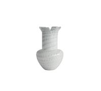 Vase à Fleurs Design Vase en Verre Artistique Fait à la Main, Articles Floraux Bleus et Blancs