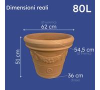 VASO FESTONATO DOPPIO BORDO CM.65 IMPRUNETA