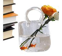 Vase à Fleurs en Acrylique Handbaag - Grand Vase Transparent - Décoration d'intérieur