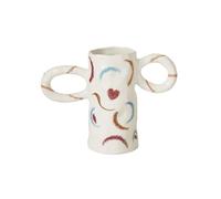 Vase à Fleurs en céramique à Double Oreille, Vases décoratifs Peints à la Main for pièce maîtresse, décoration de la Maison Vase Decoratif